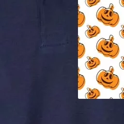 Halloween Pumpkin Cartoon Softstyle Adult Sport Polo