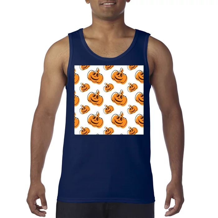 Halloween Pumpkin Cartoon Tank Top