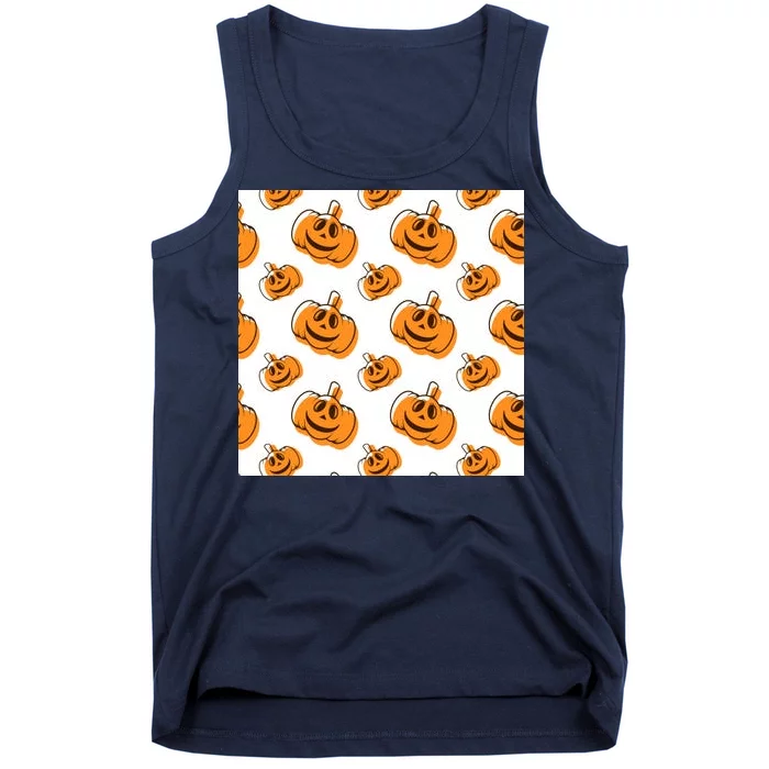 Halloween Pumpkin Cartoon Tank Top