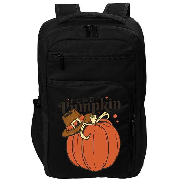 Howdy Pumpkin Cowboy Fall Impact Tech Backpack