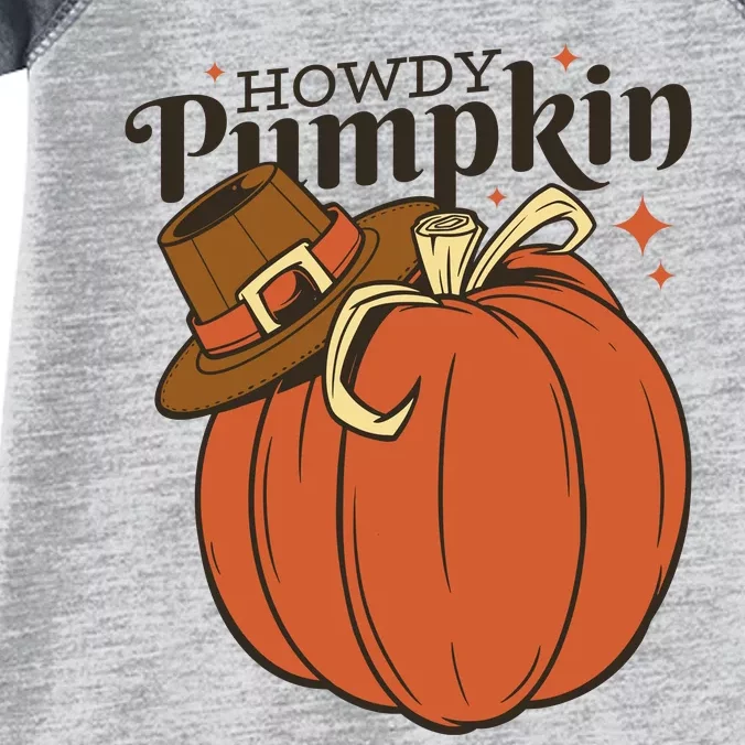 Howdy Pumpkin Cowboy Fall Infant Baby Jersey Bodysuit