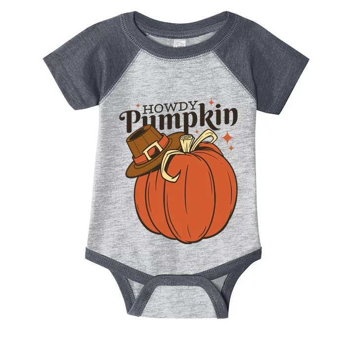 Howdy Pumpkin Cowboy Fall Infant Baby Jersey Bodysuit