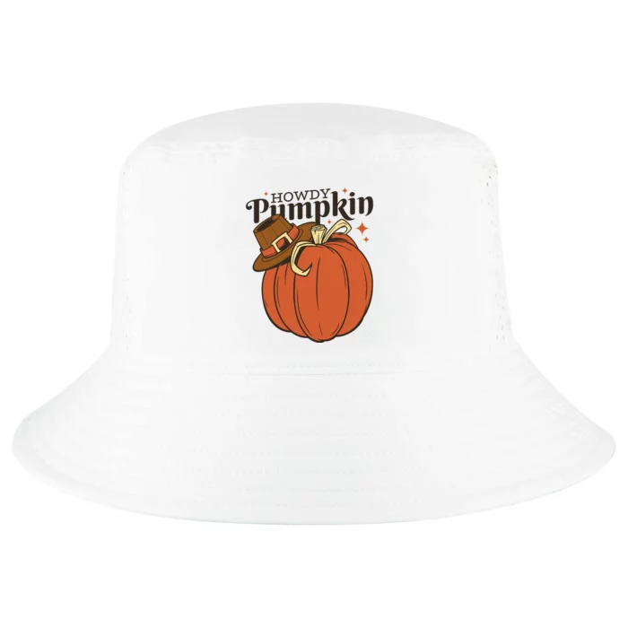 Howdy Pumpkin Cowboy Fall Cool Comfort Performance Bucket Hat