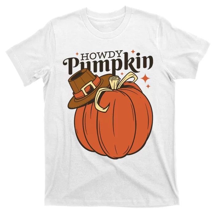 Howdy Pumpkin Cowboy Fall T-Shirt