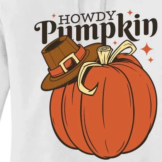 Howdy Pumpkin Cowboy Fall Women's Pullover Hoodie