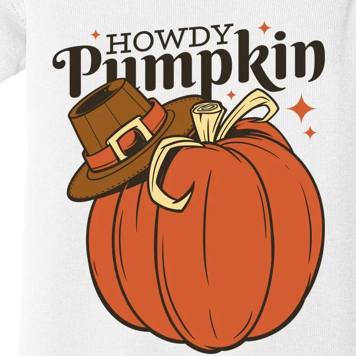 Howdy Pumpkin Cowboy Fall Baby Bodysuit