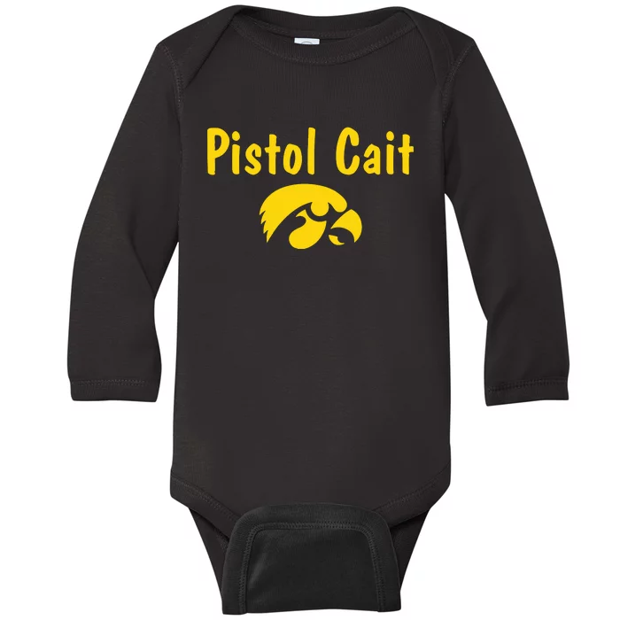 Hawkeyes Pistol Cait Baby Long Sleeve Bodysuit