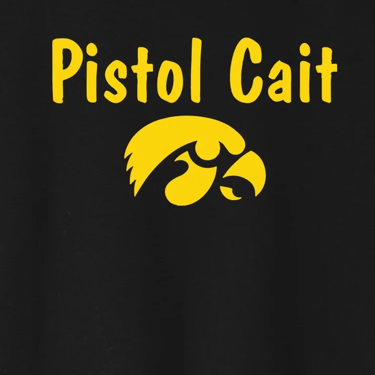 Hawkeyes Pistol Cait Women's Crop Top Tee