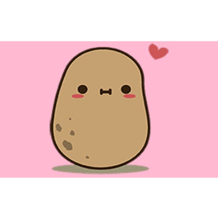 Happy Potato Cool Gift Bumper Sticker