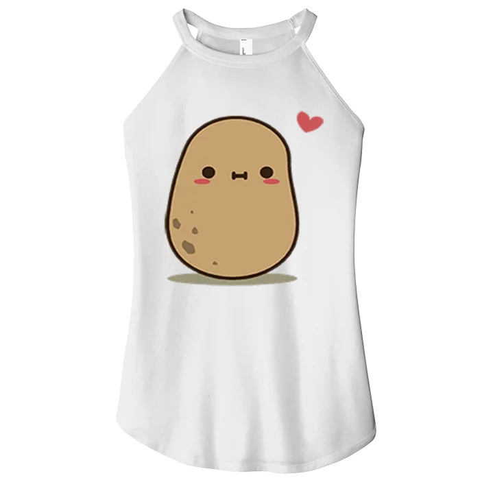 Happy Potato Cool Gift Women’s Perfect Tri Rocker Tank