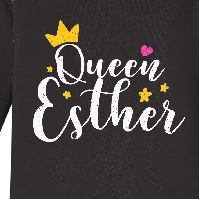 Happy Purim Costume Idea Queen Esther Hebrew Jewish Holiday Baby Long Sleeve Bodysuit