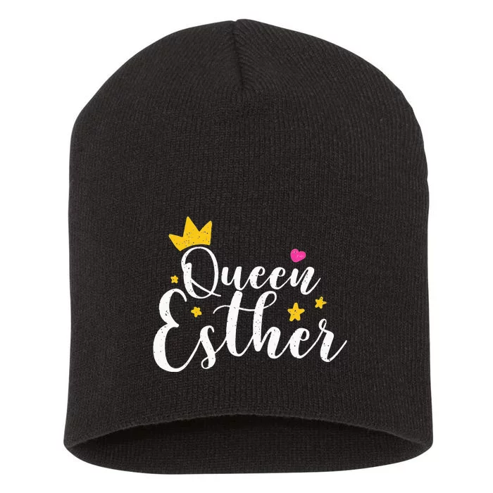 Happy Purim Costume Idea Queen Esther Hebrew Jewish Holiday Short Acrylic Beanie