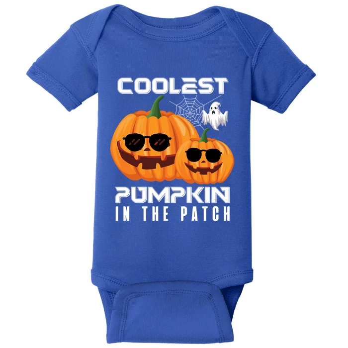 Halloween Pumpkin Coolest Pumpkin In The Patch Vintage Gift Baby Bodysuit