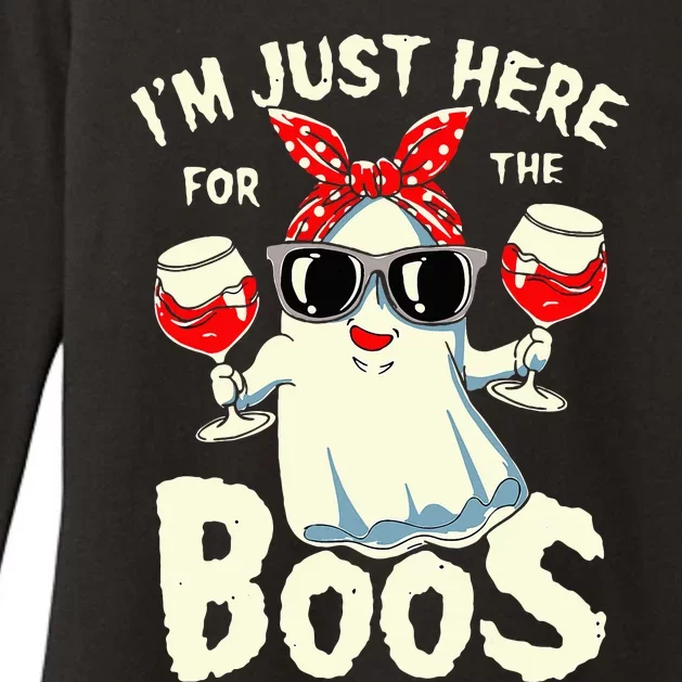 Halloween Party Costume Spooky Wine Lover Attire Womens CVC Long Sleeve Shirt