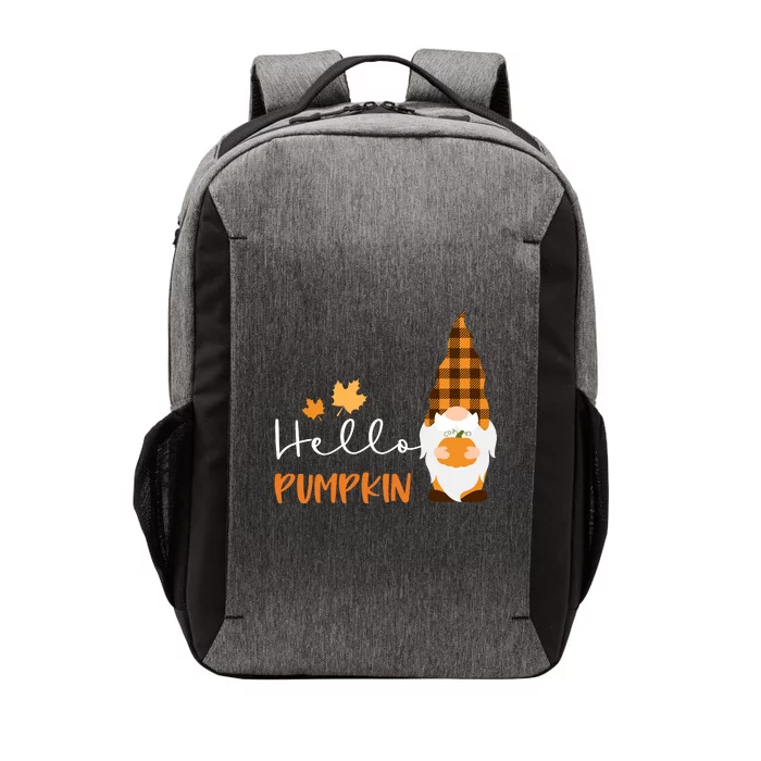 Hello Pumpkin Cute Gnome Fall Autumn Vector Backpack