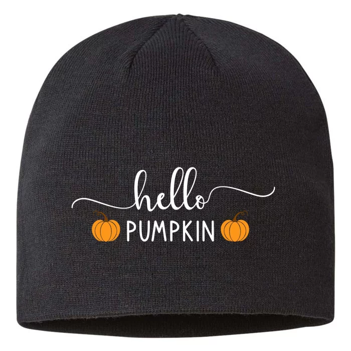 Hello Pumpkin Cute Fall 8 1/2in Sustainable Knit Beanie