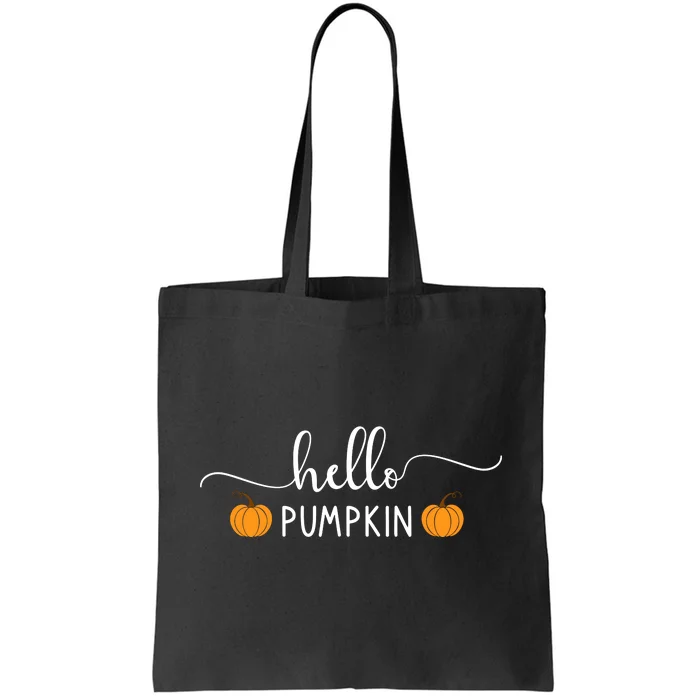 Hello Pumpkin Cute Fall Tote Bag