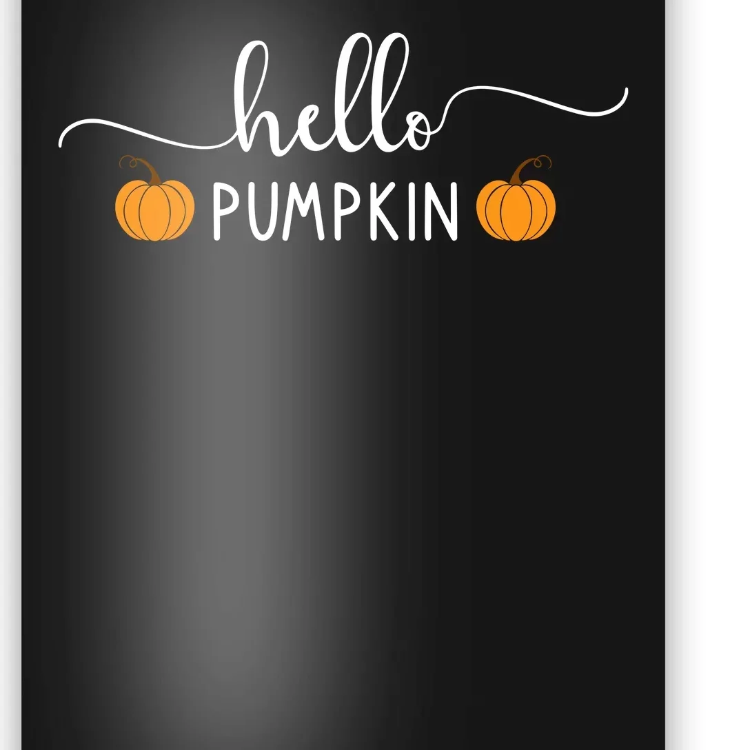 Hello Pumpkin Cute Fall Poster