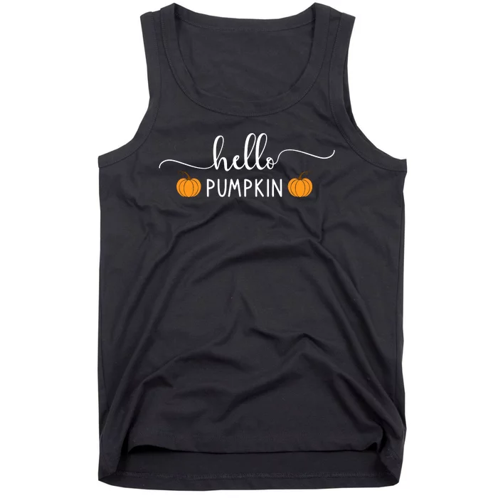 Hello Pumpkin Cute Fall Tank Top