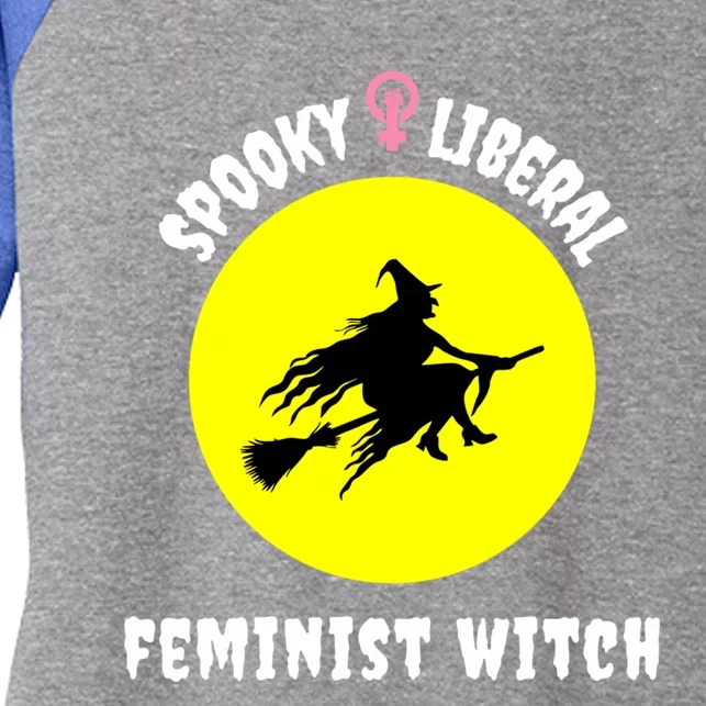 Halloween Pro Choice Spooky Liberal Feminist Witch Feminism Gift Women's Tri-Blend 3/4-Sleeve Raglan Shirt