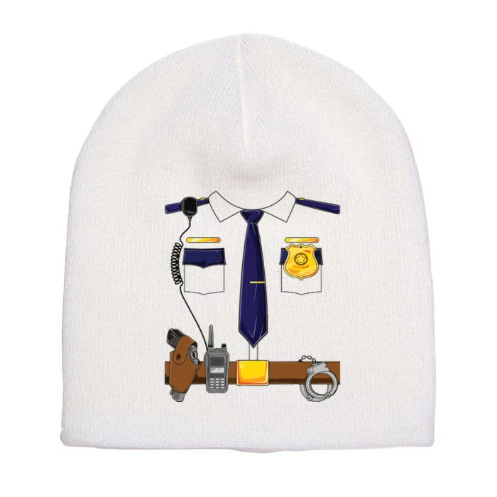 Halloween Police Costume Policeman Police Officer Short Acrylic Beanie