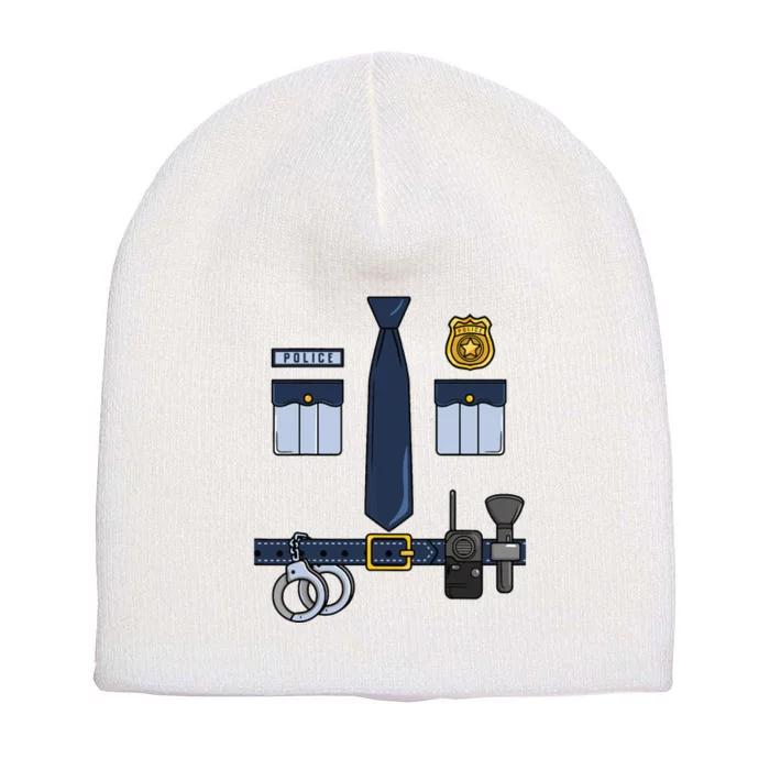 Halloween Policeman Costume Halloween Police Officer Costume Short Acrylic Beanie