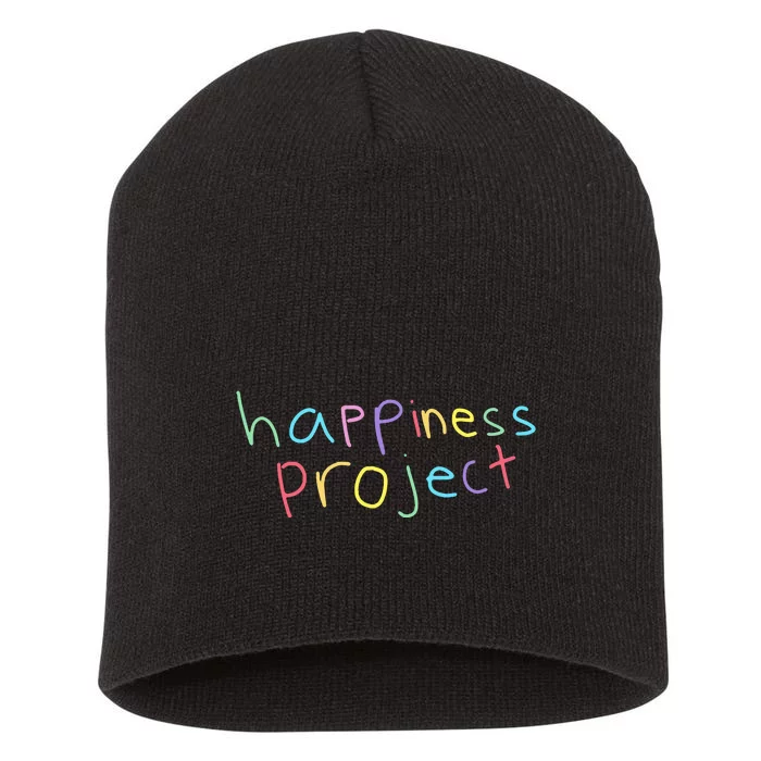 Happiness Project Cool Short Acrylic Beanie