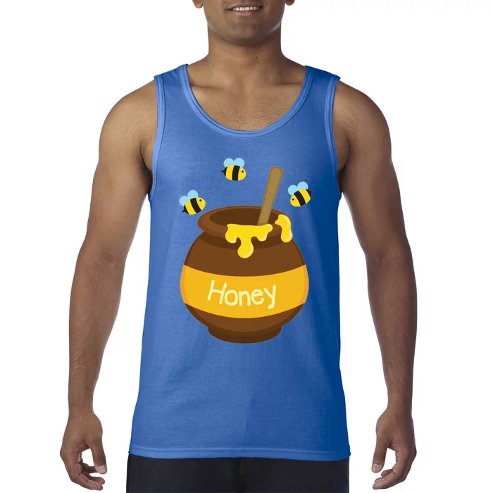 Honey Pot Cute Bee Buzzing Beehive Flying Funny Beekeeping Gift Tank Top