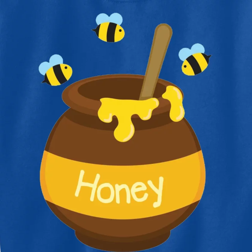 Honey Pot Cute Bee Buzzing Beehive Flying Funny Beekeeping Gift Kids Sweatshirt