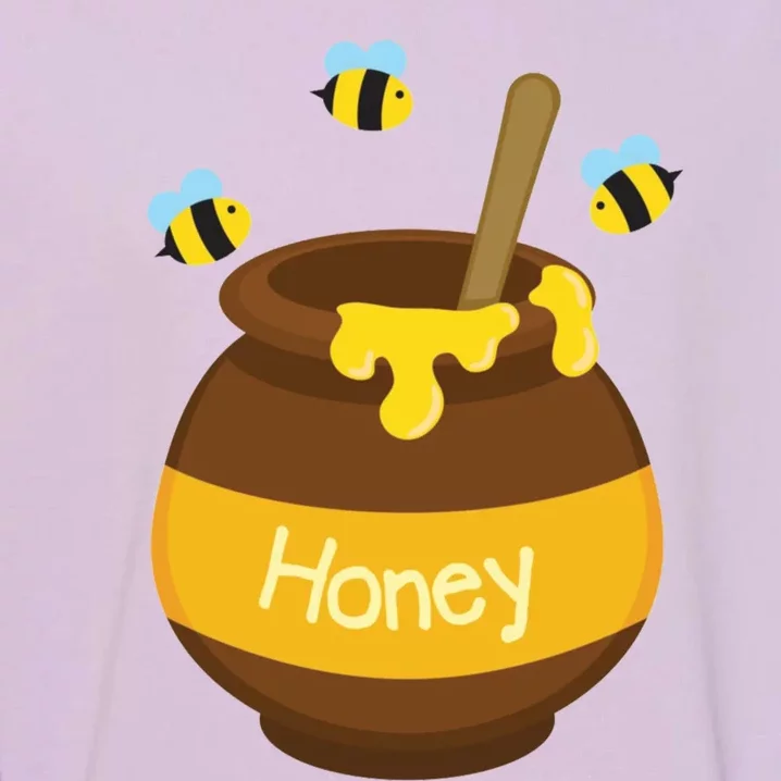 Honey Pot Cute Bee Buzzing Beehive Flying Funny Beekeeping Gift Garment-Dyed Sweatshirt