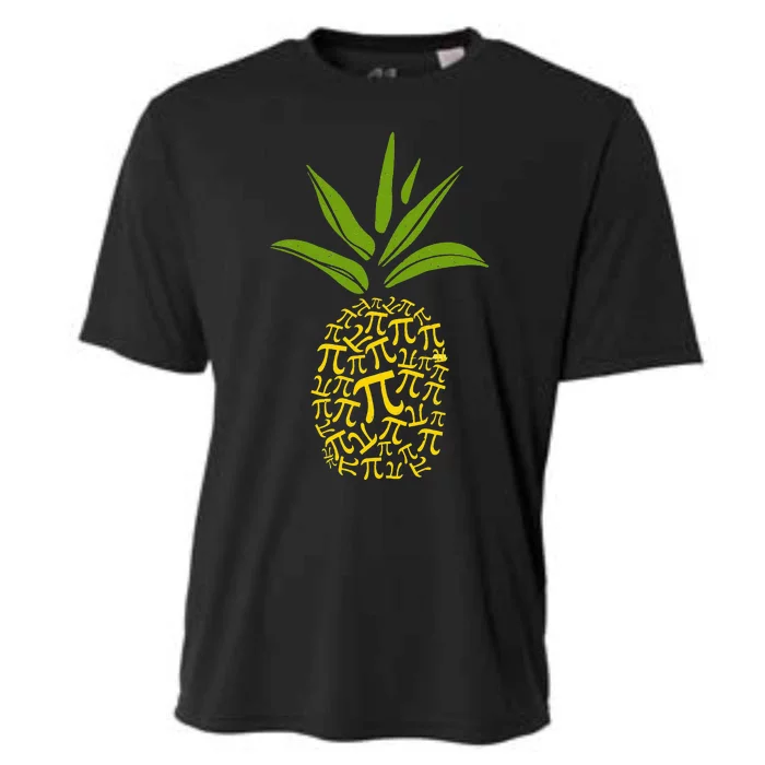 Happy Pie Day Cute Pi Pineapple 3.14 Funny STEM Math Teacher Cooling Performance Crew T-Shirt