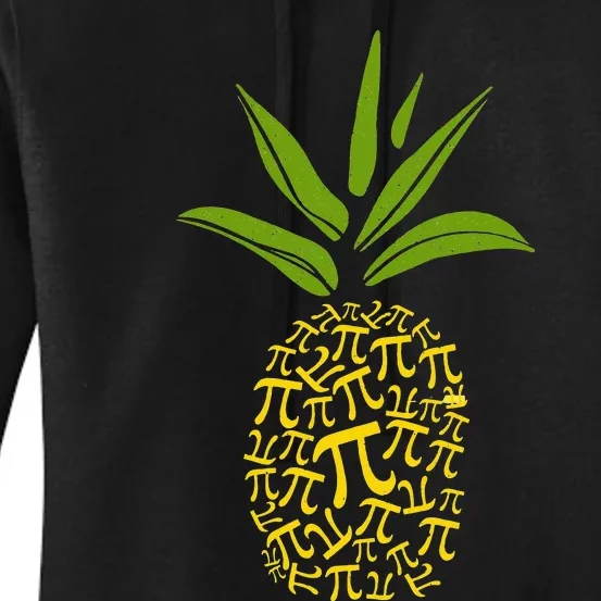 Happy Pie Day Cute Pi Pineapple 3.14 Funny STEM Math Teacher Women's Pullover Hoodie