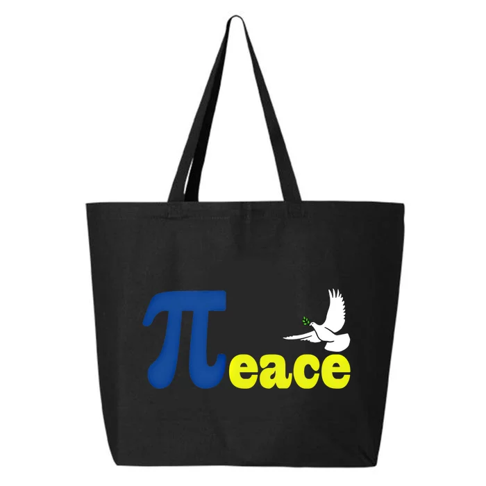 Happy Pi Day 3 14 Math Peace Ukraine I Stand With Ukraine Gift 25L Jumbo Tote