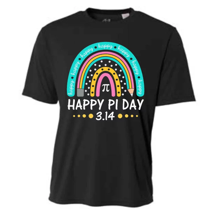 Happy Pi Day Mathematic Math Teacher Gift Rainbow Cooling Performance Crew T-Shirt