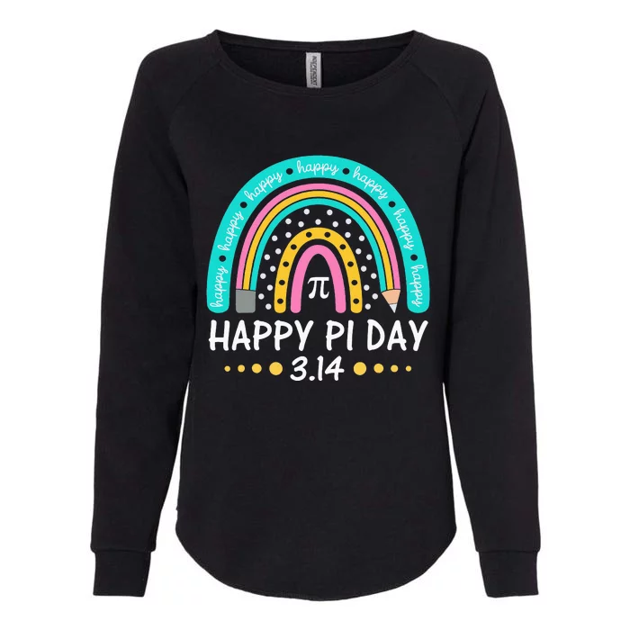 Happy Pi Day Mathematic Math Teacher Gift Rainbow Womens California Wash Sweatshirt