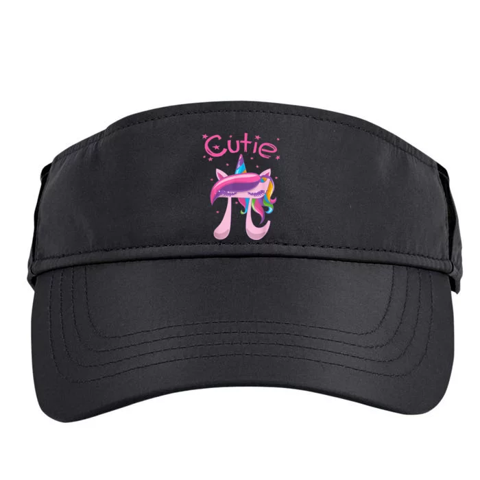 Happy Pie Day Cute Pi Unicorn 3.14 Funny STEM Math Teacher Adult Drive Performance Visor