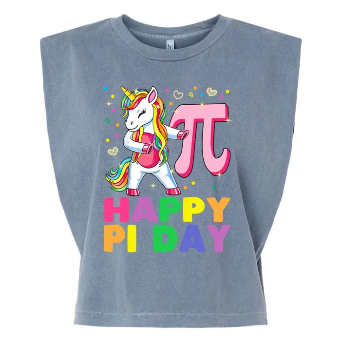 Happy Pi Day 3 14 Cute Math Unicorn Gift Garment-Dyed Women's Muscle Tee