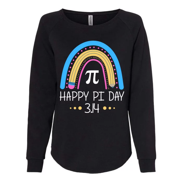 Happy Pi Day Pencil Rainbow March 14th Womens California Wash Sweatshirt