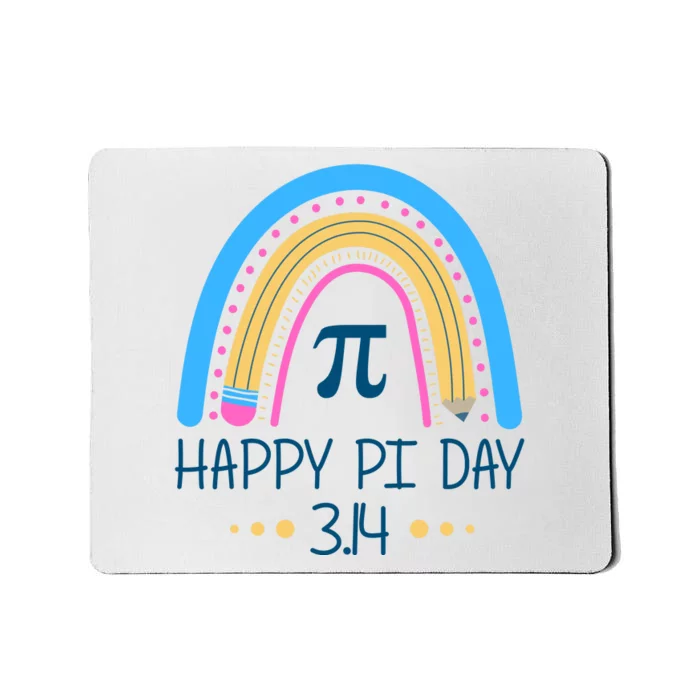 Happy Pi Day Pencil Rainbow March 14th Mousepad