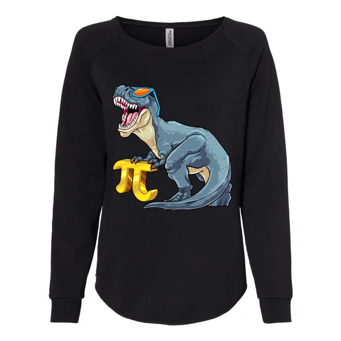 Happy Pi Day 3 14 Dinosaur T Rex Pi Mathematics Math Teacher Funny Gift Womens California Wash Sweatshirt