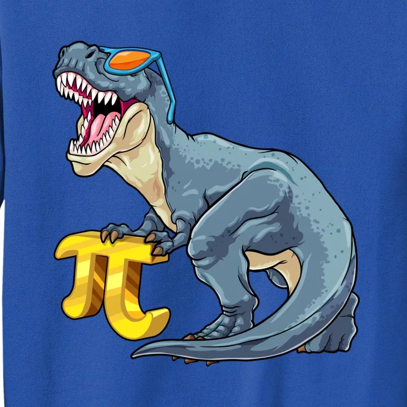 Happy Pi Day 3 14 Dinosaur T Rex Pi Mathematics Math Teacher Funny Gift Tall Sweatshirt