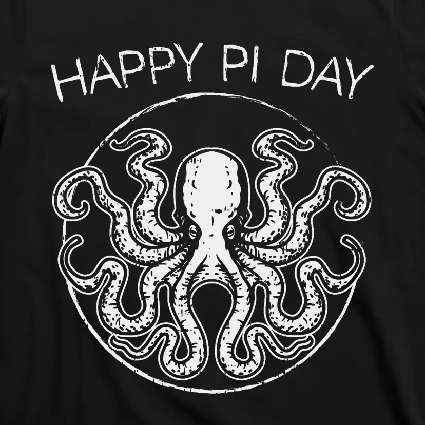 Happy Pi Day Funny Math Geek Octopus Octopi Circle T-Shirt