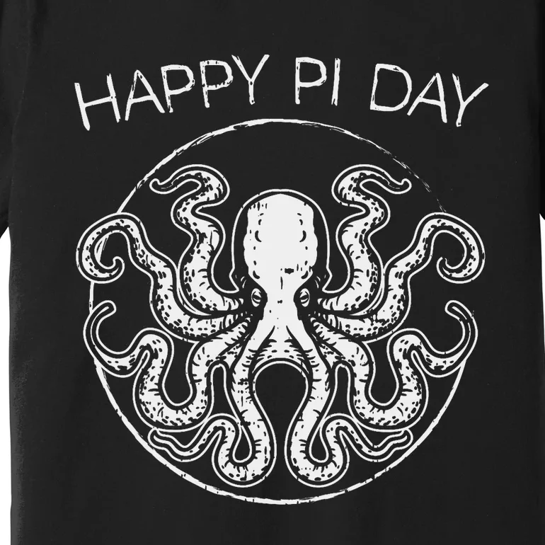 Happy Pi Day Funny Math Geek Octopus Octopi Circle Premium T-Shirt