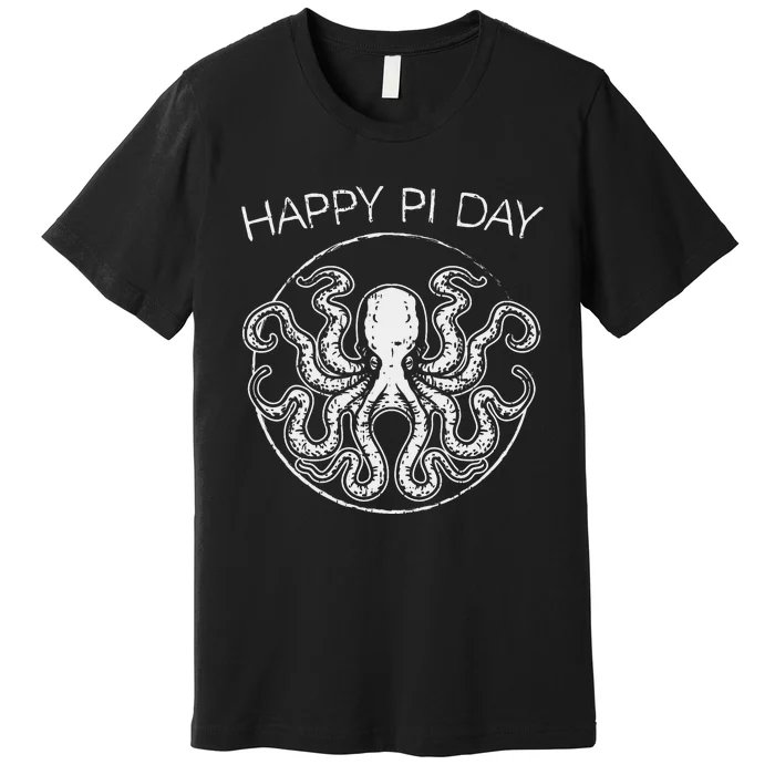 Happy Pi Day Funny Math Geek Octopus Octopi Circle Premium T-Shirt