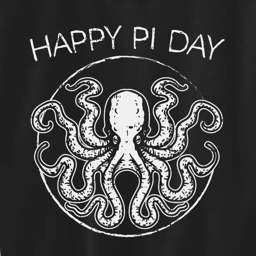 Happy Pi Day Funny Math Geek Octopus Octopi Circle Kids Sweatshirt