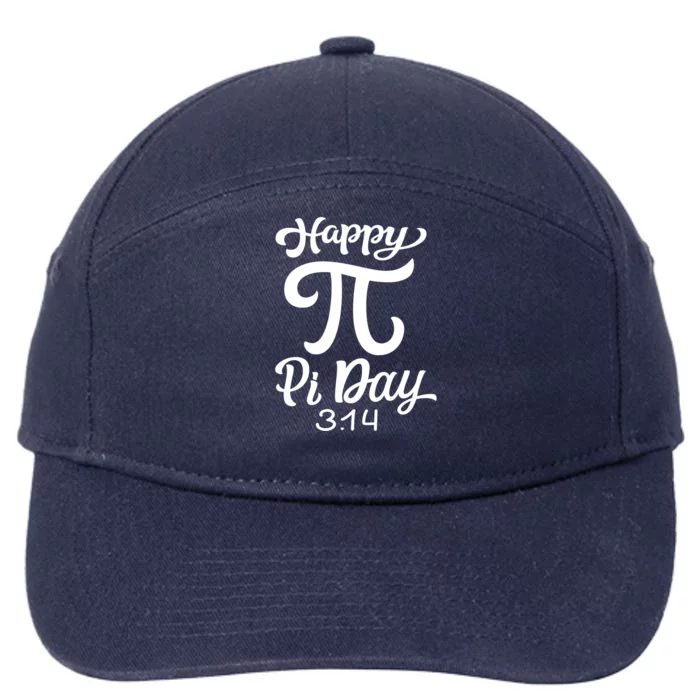 Happy Pi Day 3 14 Gift 7-Panel Snapback Hat