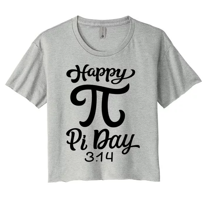 Happy Pi Day 3 14 Gift Women's Crop Top Tee