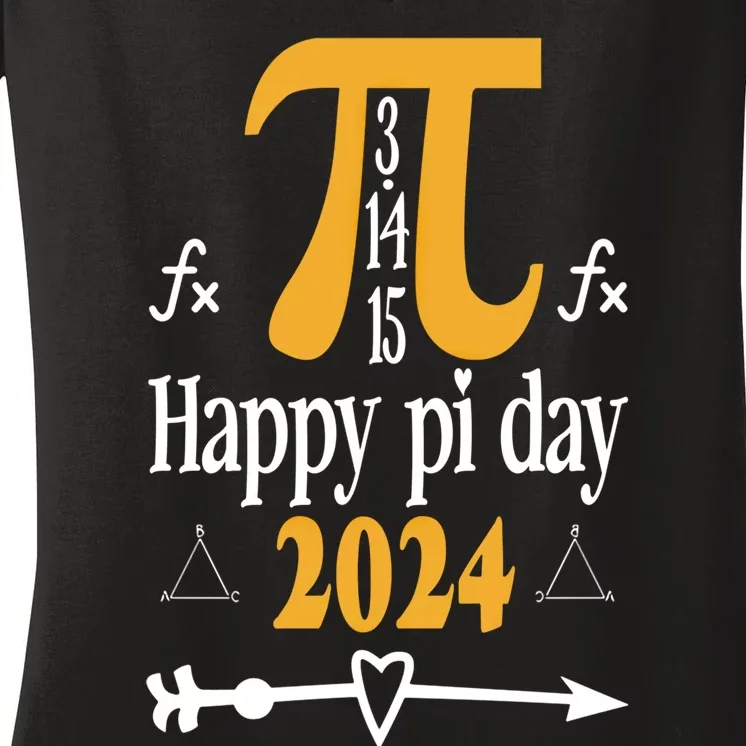 Happy Pi Day For 3 14 Pi Day Happy Pi Day Gift Women's V-Neck T-Shirt