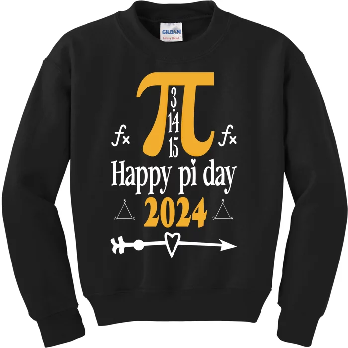 Happy Pi Day For 3 14 Pi Day Happy Pi Day Gift Kids Sweatshirt