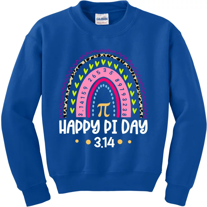 Happy Pi Day 3 14 Rainbow Math Teacher Gift Kids Sweatshirt